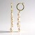 Orecchini in argento con Perla d'Acqua Dolce Arancione (TPC)