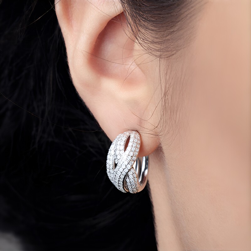 Orecchini in oro con Diamante I1 (H) (CIRARI)