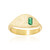Anillo en plata con Ónix verde