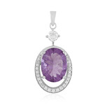 Ciondolo in argento con Fluorite Viola