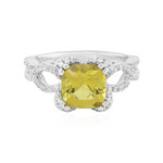 Anello in argento con Apatite Dorata