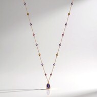 Collar en plata con Amatista (KM by Juwelo)