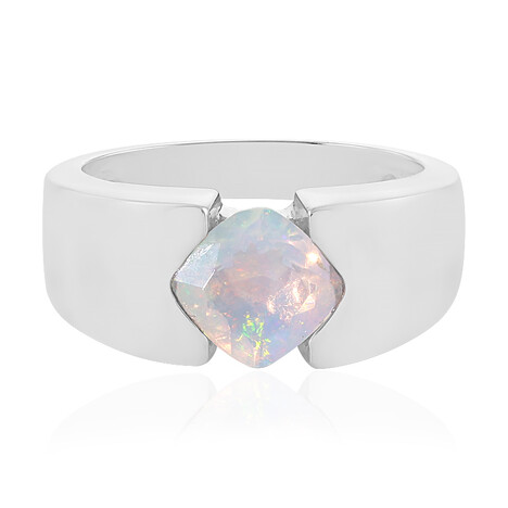 Anello in argento con Opale di Welo