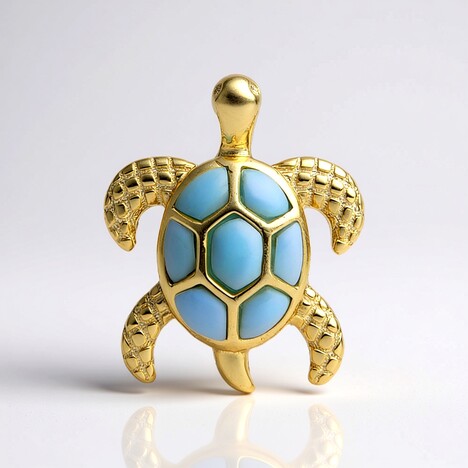 Ciondolo in argento con Larimar