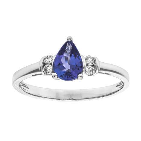 Bague en or et Tanzanite AAA