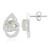 Green Amethyst Silver Earrings (Pallanova)