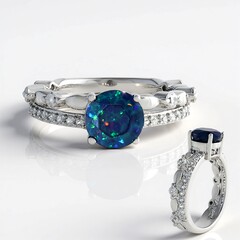 Anello in argento con Opale Mezezo