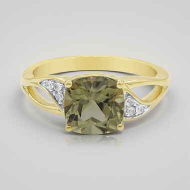 Anillo en oro con Diáspora de color cambiante (Tenner Diniz)