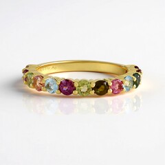 Anello in argento con Tormalina
