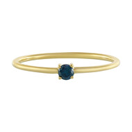 Blauer I2 Brillant-Goldring