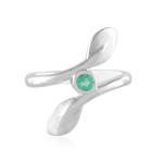Anillo en plata con Esmeralda de Colombia (MONOSONO COLLECTION)