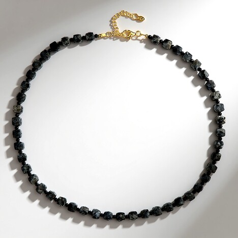 Collana in argento con Larvikite
