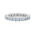 Anillo en plata con Aguamarina de Brasil
