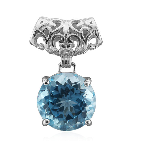 Ciondolo in argento con Topazio Blu Cielo (MONOSONO COLLECTION)