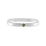 I2 Green Diamond Silver Ring (de Melo)