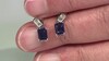 Pendientes en plata con Iolita