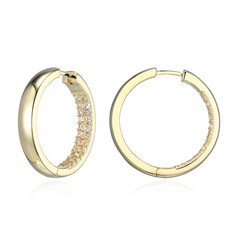 Zircon Silver Earrings (Adela Silber)