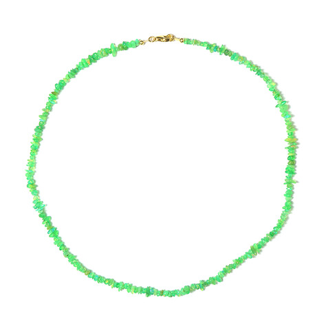 Collar en plata con Ópalo verde de Etiopia