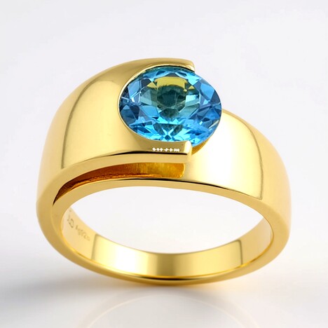Anello in argento con Topazio Marambaia (de Melo Essence)