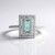 Anello in argento con Smeraldo Color Paraiba