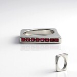 Anello in argento con Spinello Rosso