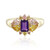 9K Siberian Amethyst Gold Ring (Adela Gold)