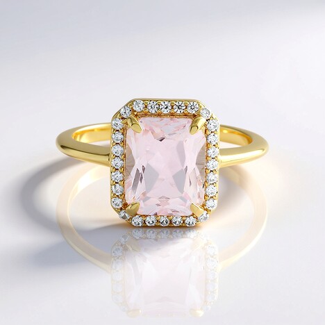 Anello in argento con Kunzite
