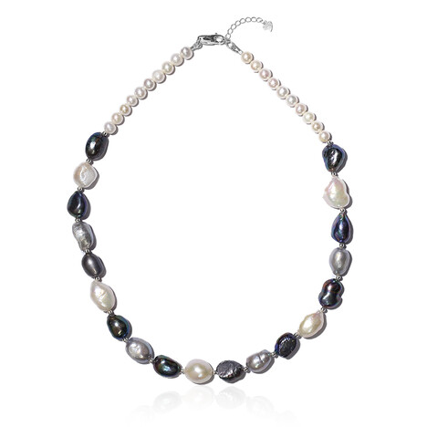 Collana in argento con Perla di Acqua Dolce (TPC)