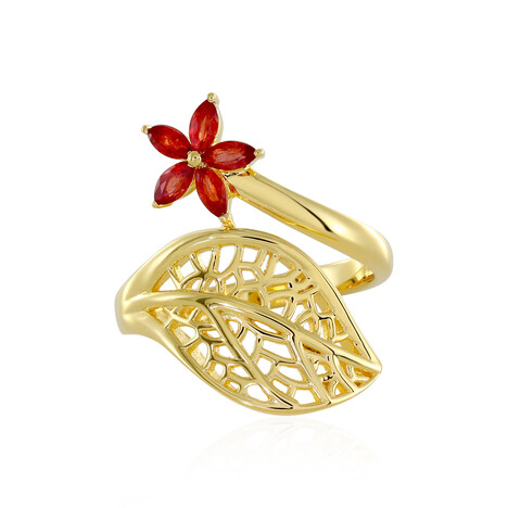 Anello in argento con Zaffiro Songea (SAELOCANA)