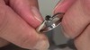 Anillo en plata con Diamante negro