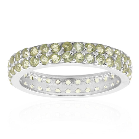 Burmesischer Peridot-Silberring