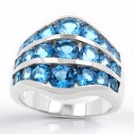 Anello in argento con Topazio Marambaia