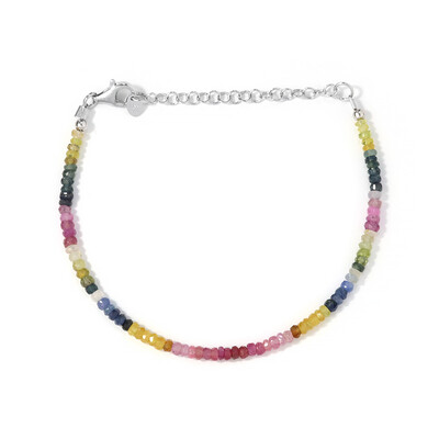 Bracciale in argento con Zaffiro Fancy