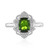 Anello in argento con Diopside Russo