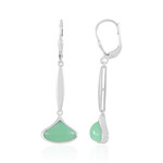 Pendientes en plata con Crisoprasa (KM by Juwelo)