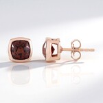 Orecchini in argento con Zircone Rosa (Adela Silber)