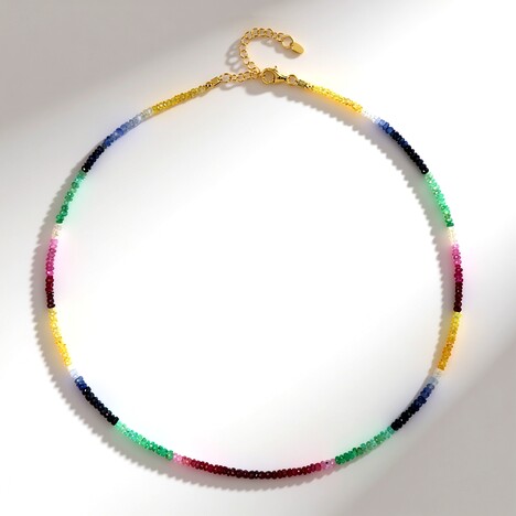 Collier en argent et Emeraude du Brésil