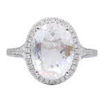 Anello in oro con Pietra di Luna Arcobaleno (CIRARI)