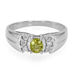 Bague en argent et Tourmaline cuprifère