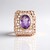 Anello in argento con Ametista Rose de France (Ornaments by de Melo)
