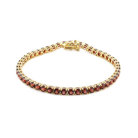 Mosambik-Granat-Silberarmband