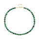 Collier en argent et Agate verte