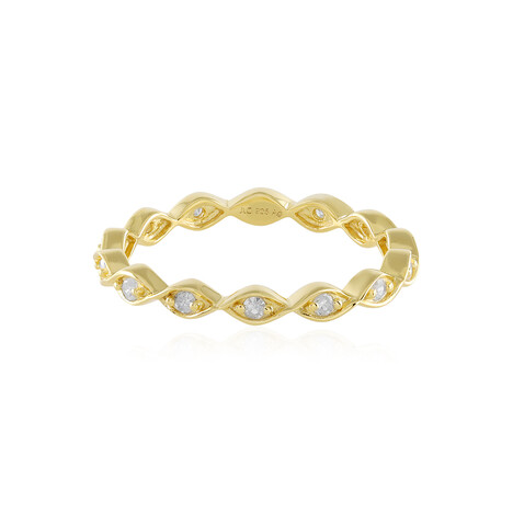 I2 (J) Diamant-Silberring