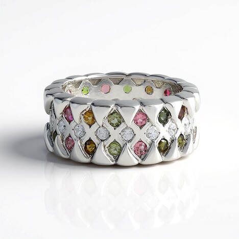 Anello in argento con Tormalina