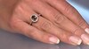 Anillo en plata con Zircón canela
