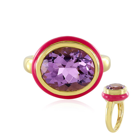 Rose de France Amethyst Silver Ring