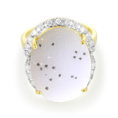 Bague en or et Agate étincelante