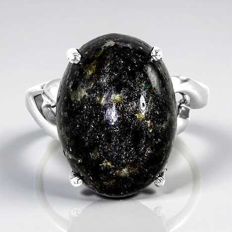 Anello in argento con Opale Leopardo