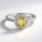 Anello in argento con Sfene