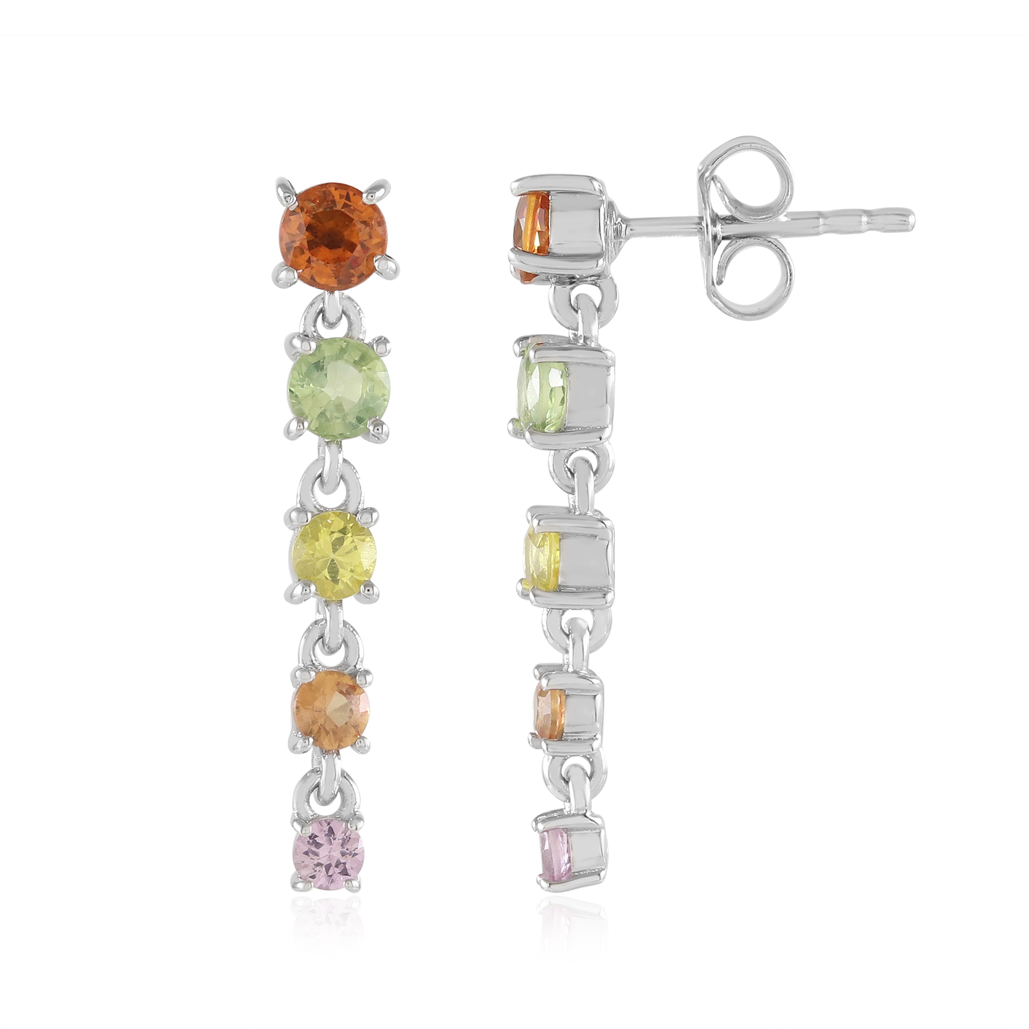 Orecchini di perle d'acqua dolce con chiusura a scatto in oro o argento sterling, orecchini a bottone con perle vere, orecchini pendenti con perle da sposa, regalo per damigelle d'onore